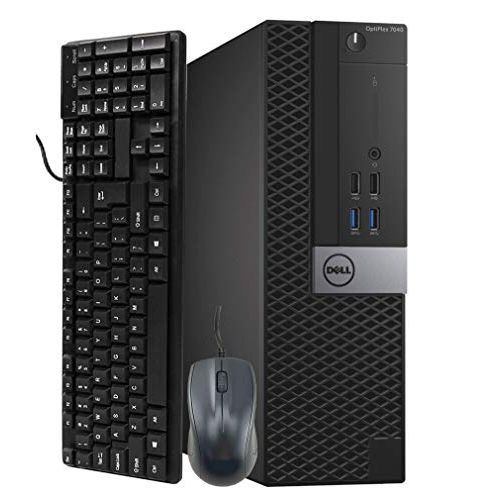  Amazon Renewed Dell OptiPlex 7040 Small Form Computer Desktop PC, Intel Core i5 6500 3.2GHz Processor, 8GB Ram, 256GB NVMe SSD, Keyboard & Mouse, WiFi Bluetooth, HDMI, Windows 10 Professional (Re