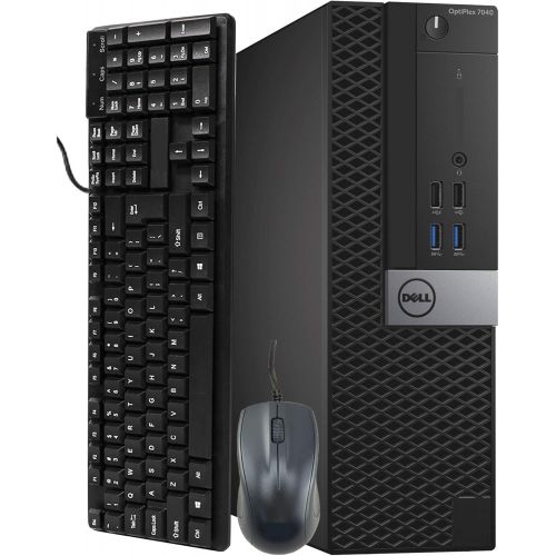  Amazon Renewed Dell OptiPlex 7040 Small Form Computer Desktop PC, Intel Core i5 6500 3.2GHz Processor, 8GB Ram, 256GB NVMe SSD, Keyboard & Mouse, WiFi Bluetooth, HDMI, Windows 10 Professional (Re