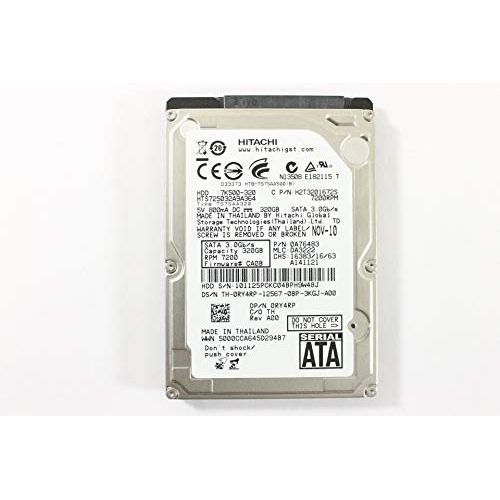  Amazon Renewed Dell RY4RP HTS725032A9A364 2.5 SATA 320GB 7200 3 GB/s Hitachi Laptop Hard Drive Precision M6700 (Certified Refurbished)