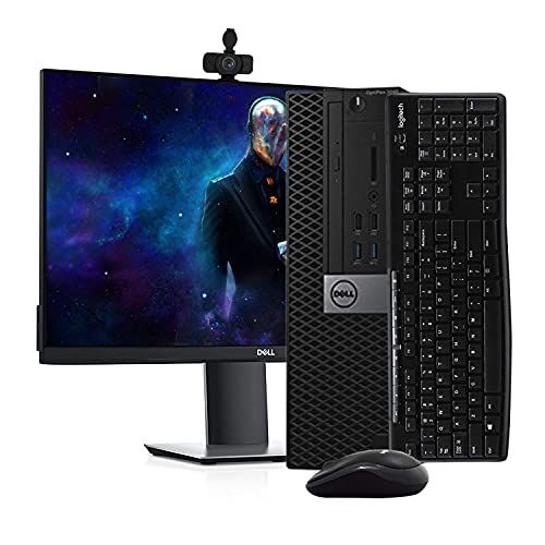  Amazon Renewed Dell 3040 PC Desktop Computer, i5 6500, 8GB RAM, 256GB SSD, Windows 10 Pro, New Dell 27 Monitor, New 1080p Webcam, New Logitech Wireless Keyboard & Mouse, New MTG 16GB Flash Drive,