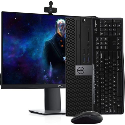  Amazon Renewed Dell 3040 PC Desktop Computer, i5 6500, 8GB RAM, 256GB SSD, Windows 10 Pro, New Dell 27 Monitor, New 1080p Webcam, New Logitech Wireless Keyboard & Mouse, New MTG 16GB Flash Drive,