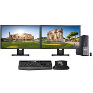 Amazon Renewed Dell Optiplex 9020 Desktop Bundle with Intel Core i5 4570, 16GB DDR3, 500GB SSD, Keyboard and Mouse, 2 24in Monitors, WiFi, Windows 10 Pro (Renewed)