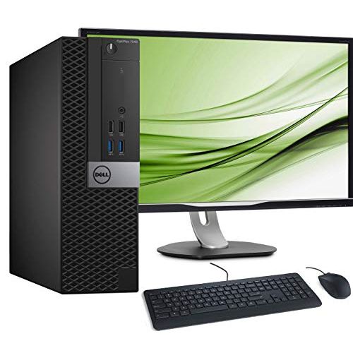  Amazon Renewed Dell OptiPlex 7040 Small Form Factor Desktop PC, Intel Core i5 6500 Processor, 32GB Ram, 256GB NVMe SSD, 2TB Hard Drive,WiFi & Bluetooth, New Dell 23.8 LCD Monitor, Windows 10 Pro