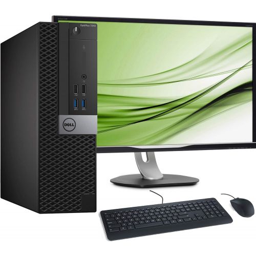  Amazon Renewed Dell OptiPlex 7040 Small Form Factor Desktop PC, Intel Core i5 6500 Processor, 32GB Ram, 256GB NVMe SSD, 2TB Hard Drive,WiFi & Bluetooth, New Dell 23.8 LCD Monitor, Windows 10 Pro