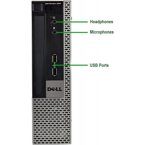  Amazon Renewed Dell OptiPlex 990 Ultra Small USFF Computer PC (Intel Core i5, 8GB Ram, 128GB SSD, 500GB HDD, Wireless Keyboard & Mouse, WiFi & Bluetooth, New 23.8 Dell Monitor, 1080p Webcam) Wind