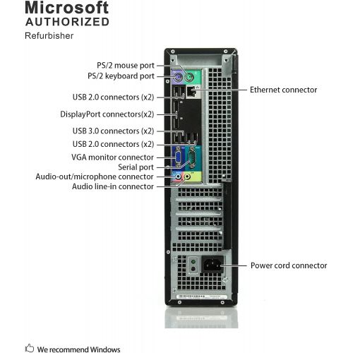  Amazon Renewed Dell Optiplex 9010 High Performance Flagship Business Desktop Computer, Intel Quad Core i5, 16GB DDR3 RAM, 1TB HDD, DVD, USB 3.0, Win 10 Pro (Renewed) (9010 16GB 1TB)