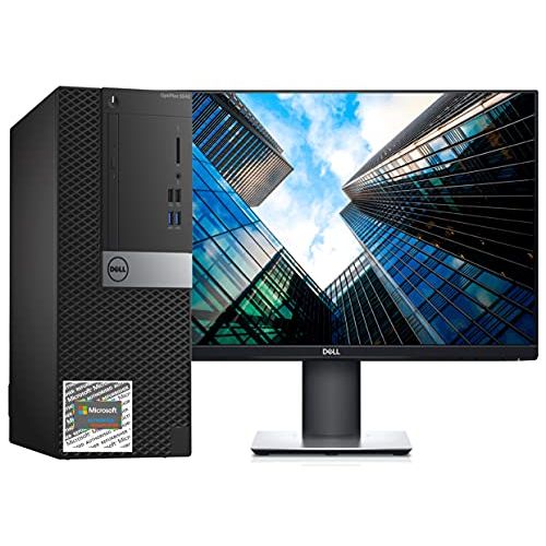  Amazon Renewed Dell Optiplex 3040 Tower Desktop PC Intel i5 6500 3.2GHz. 16GB DDR3 RAM, 256GBSSD, WiFi, with Dell 24 inch P2419HLCD Windows 10 Pro (Renewed)