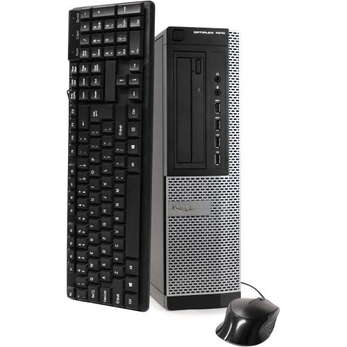  Amazon Renewed Dell Desktop Computer Package Compatible with Dell Optiplex 7010 Intel Quad Core i5 3.2GHz, 8GB Ram, 500GB HDD, 19 inch LCD, DVD, WiFi, Keyboard, Mouse, Windows 10 Pro (Renewed)