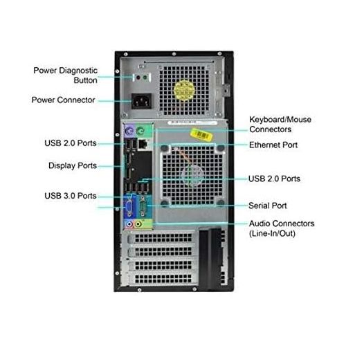  Amazon Renewed Dell Optiplex 9010 MiniTower MT Business Home Desktop Computer Tower PC Intel Quad Core i7 3770 3.40GHz, USB 3.0, WiFi, DisplayPort, DVD RW, Windows 10 Pro 64Bit, 480GB SSD, 16GB R