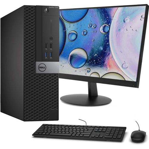  Amazon Renewed Dell OptiPlex 7040 SFF Computer Desktop, Intel Core i5 6500 3.2GHz, 16GB Ram, 512GB NVMe SSD,WiFi Bluetooth, HDMI, New Dell 23.8 Monitor, Microsoft Office 365, Windows 10 pro (Rene