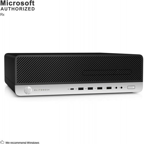  Amazon Renewed HP EliteDesk 800 G3 Small Form Factor PC, Intel Core Quad i5 6500 up to 3.6 GHz, 16GB DDR4, 2TB+256GB SSD, WiFi, DP, Win 10 Pro 64 Multi Language Support English/Spanish/French(Ren