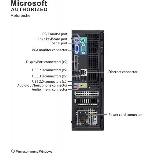  Amazon Renewed DELL Optiplex 7010 SFF Business Desktop Computer PC (Intel i7 3770 3.4GHz Processor, 16GB DDR3, 240GB Brand New SSD, Windows 10 Professional) (Renewed)]