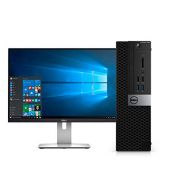 Amazon Renewed Dell Optiplex 7040 Small Form Factor Desktop PC, Intel Core i5 6500, 8GB Ram, 2TB SATA Drive + 256GB SSD WiFi, DVD RW, 24 LCD, Windows 10 Pro (Renewed)