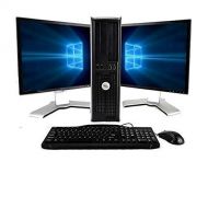 Amazon Renewed DELL OptiPlex Computer Package Dual Core 3.0,New 8GB RAM, 250GB HDD, Windows 10 Home Edition, Dual 19inch Monitor (Brands may vary) (Renewed)]