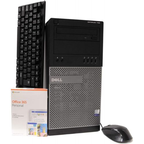  Amazon Renewed Dell OptiPlex 790 Tower Computer PC, Intel Quad Core i5 3.2GHz, 16GB RAM, 1TB HDD, Microsoft Windows 10 Professional, Microsoft Office 365 Personal, DVD, Keyboard, Mouse, WiFi (Ren