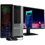 Amazon Renewed Dell Optiplex 9020 Desktop Computer PC, Intel Quad Core i5, 500GB HDD Storage, 8GB DDR3 RAM, Windows 10 Pro, DVD, WiFi, 20in Monitor, RGB Productivity Bundle (Renewed)