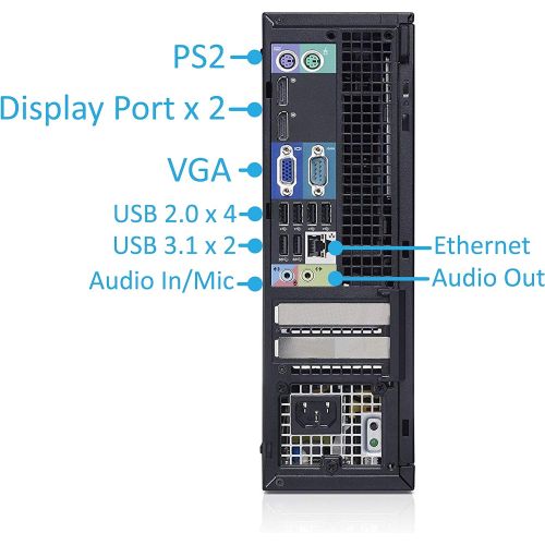  Amazon Renewed Dell Optiplex 9020 USFF Desktop Intel i5 4570 Upto 3.6GHz, HD Graphics 4600 4K Support, 16GB RAM, 512GB SSD, DisplayPort, HDMI, DVD, AC Wi Fi, Bluetooth, TDL Windows 10 Pro (RE