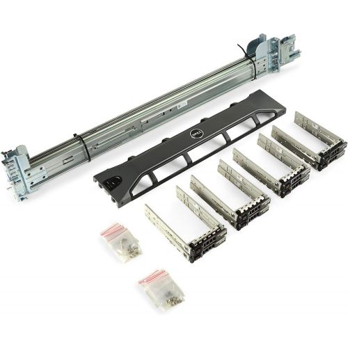  Amazon Renewed Dell PowerEdge R720 / R730 8B / R820 Upgrade Kit Sliding Rails + Bezel + Caddies (Renewed)