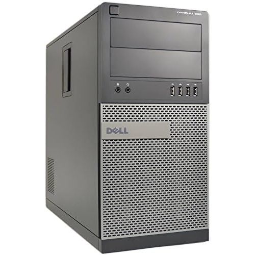  Amazon Renewed Dell Optiplex 990 Tower Premium Business Desktop Computer (Intel Quad Core i5 2400 up to 3.4GHz, 16GB DDR3 Memory, 2TB HDD + 120GB SSD, DVDRW, WiFi, Windows 10 Professional) (Renew