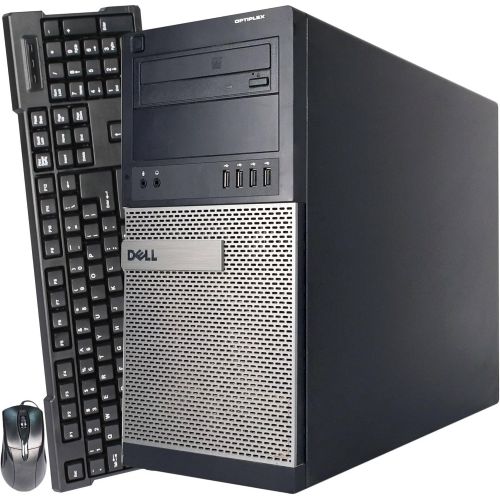  Amazon Renewed Dell Optiplex 990 Tower Premium Business Desktop Computer (Intel Quad Core i5 2400 up to 3.4GHz, 16GB DDR3 Memory, 2TB HDD + 120GB SSD, DVDRW, WiFi, Windows 10 Professional) (Renew