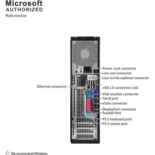  Amazon Renewed DELL Optiplex 980 Desktop Computer, i5 650 3.2GHz, 8GB, 500GB DVD, Windows 10 Pro (Renewed)]