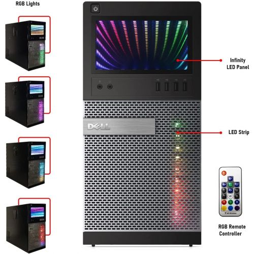  Amazon Renewed Dell Gaming Optiplex 990 Mini Tower Computer, Intel Core i7 upto 3.8GHz CPU, 16GB DDR3 Memory,New 250GB SSD + 1TB HDD, WiFi, Windows 10 Pro, Nvidia GT710 2GB, (Renewed)