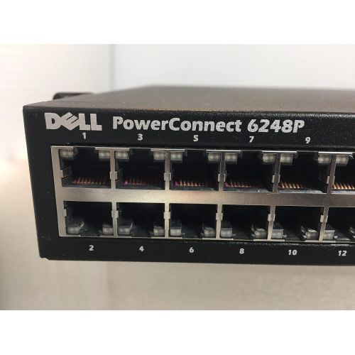  Amazon Renewed Dell PowerConnect 6248P 48P GbE PoE 4P SFP Switch PC6248P (Renewed)