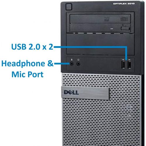  Amazon Renewed Dell Optiplex 3010 Mini Tower Desktop PC, Intel Quad Core i7 3770 Upto 3.90 GHz, 16GB RAM, 1TB SSD, Radeon HD 6450 1GB, DVD, VGA, DVI, HDMI, Wi Fi, Bluetooth Windows 10 Pro (Rene