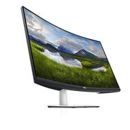 Amazon Renewed Dell S3221QS 32 Inch Curved 4K UHD, VA Ultra Thin Bezel Monitor, AMD FreeSync, HDMI, DisplayPort, Built in Speakers, VESA Certified, Silver (Renewed)