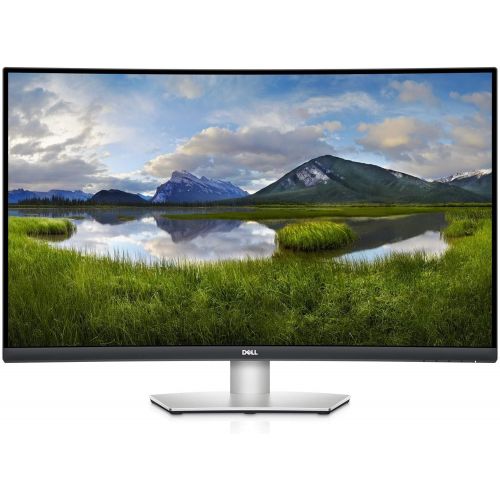  Amazon Renewed Dell S3221QS 32 Inch Curved 4K UHD, VA Ultra Thin Bezel Monitor, AMD FreeSync, HDMI, DisplayPort, Built in Speakers, VESA Certified, Silver (Renewed)