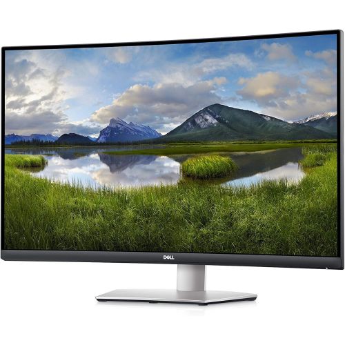  Amazon Renewed Dell S3221QS 32 Inch Curved 4K UHD, VA Ultra Thin Bezel Monitor, AMD FreeSync, HDMI, DisplayPort, Built in Speakers, VESA Certified, Silver (Renewed)