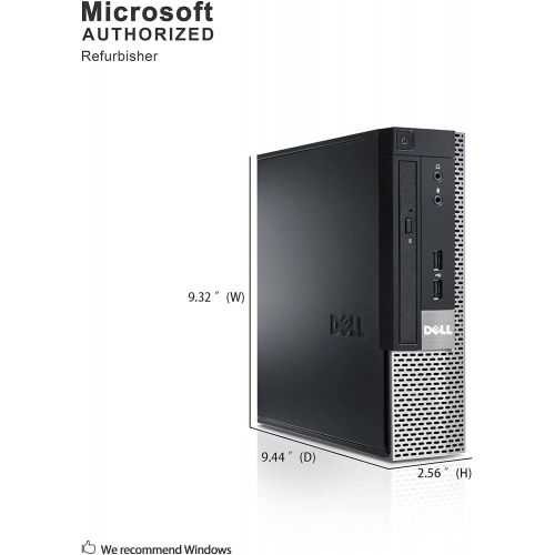  Amazon Renewed Dell Optiplex 9010 Ultra Small Desktop PC, Intel Quad Core i5 Processor, 16GB RAM, 512GB Solid State Drive, Windows 10 Professional, DVD, HDMI, Bluetooth, Keyboard, Mouse, WiFi (Re