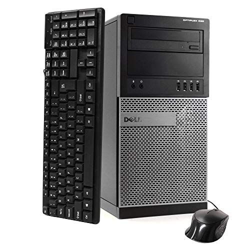  Amazon Renewed Dell Optiplex 990 Desktop Computer (Intel Quad Core i7 2600 up to 3.4GHz, 16GB RAM, 2TB HDD, WiFi, VGA, DisplayPort, (Tower w/ HDMI), Windows 10 Professional (Renewed)