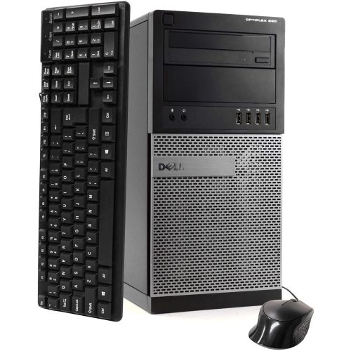  Amazon Renewed Dell Optiplex 990 Desktop Computer (Intel Quad Core i7 2600 up to 3.4GHz, 16GB RAM, 2TB HDD, WiFi, VGA, DisplayPort, (Tower w/ HDMI), Windows 10 Professional (Renewed)