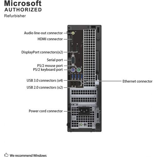  Amazon Renewed Dell Optiplex 7040 Small Form Business Desktop Computer (Intel Core i5 6500 3.2GHz, 8GB RAM, 500GB HDD, Display Port, HDMI, USB 3.0, Windows 10 Pro 64 Bit) (Renewed)