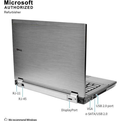  Amazon Renewed Dell Latitude E6410 Laptop Core i5 2.4ghz 4GB DDR3 250GB HDD DVDRW Windows 10 Home 64bit (Renewed)