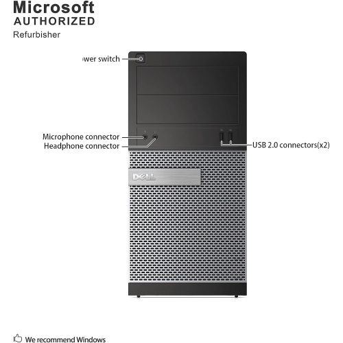  Amazon Renewed Dell Optiplex 390 MiniTower PC Intel Core i5 2400 3.1GHz 8GB 250GB DVDrw Windows 10 Pro (Renewed)