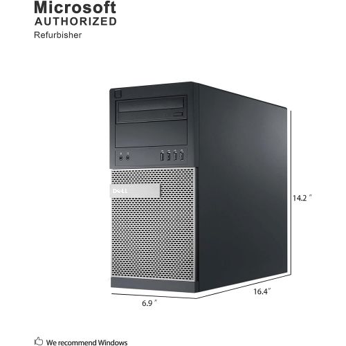  Amazon Renewed Dell Optiplex 9020 Mini Tower Desktop PC, Intel Core i7 4770 3.4 GHz, 32GB Ram, 512GB SSD WiFi, DVD RW, Windows 10 Pro (Renewed)