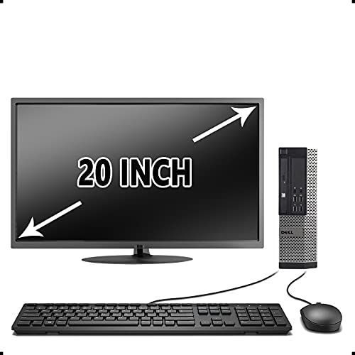  Amazon Renewed DELL Optiplex 990 SFF PC, Intel Core i5 Processor, 16GB RAM, 2TB HDD, DVDRW, WiFi, Bluetooth 4.0, Windows 10 Pro, LCD Monitor (Renewed)