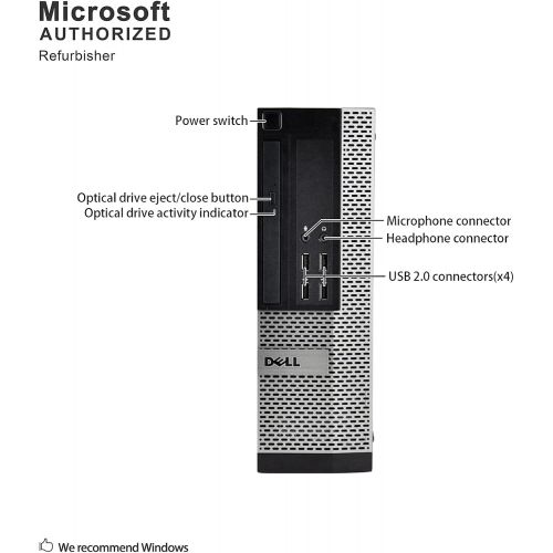  Amazon Renewed DELL Optiplex 790 Core i5 3.1GHz, 1TB Hard Drive, 16GB Memory, Windows 10 x64, Dual 19 Monitors (Renewed)