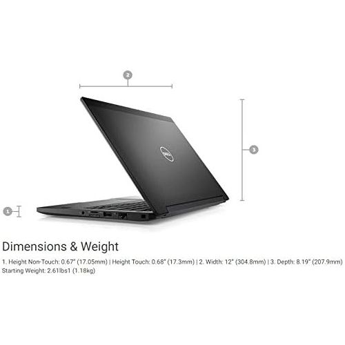  Amazon Renewed Dell Latitude 12 7000 7280 Notebook: Intel Core i5 6300U 256GB SSD 8GB DDR4 12.5 (1366x768) Backlit Keyboard Windows 10 Pro (Renewed)