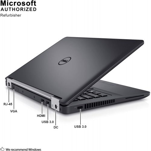  Amazon Renewed Fast Dell Latitude E5470 HD Business Laptop Notebook PC (Intel Core i5 6300U, 8GB Ram, 256GB Solid State SSD, HDMI, Camera, WiFi, SC Card Reader) Win 10 Pro (Renewed)