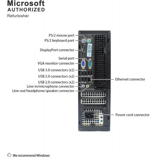  Amazon Renewed Dell Optiplex 9020 SFF High Performance Desktop Computer, Intel Core i7 4790 up to 4.0GHz, 16GB RAM, 960GB SSD, Windows 10 Pro, USB WiFi Adapter, (Renewed)