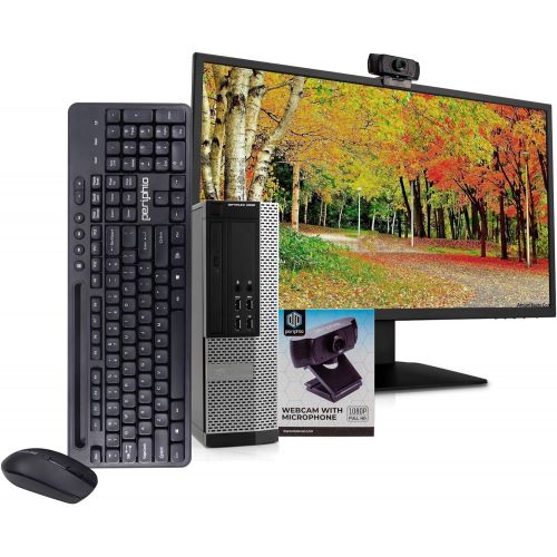  Amazon Renewed Dell 9020 PC Desktop Computer, i5 4570, 16GB RAM, 512GB SSD, Windows 10 Pro, New 23.6 inch Monitor, New 1080p Webcam, New Wireless Keyboard & Mouse, New 16GB Flash Drive, WiFi (Ren