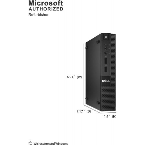  Amazon Renewed Fast DELL Optiplex 3020 Micro Desktop Computer Ultra Small Tiny PC (Intel Quad Core i5 4590T, 8GB Ram, 256GB SSD, WIFI, HDMI) Windows 10 Pro (Renewed)