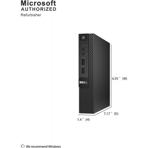  Amazon Renewed Fast DELL Optiplex 3020 Micro Desktop Computer Ultra Small Tiny PC (Intel Quad Core i5 4590T, 8GB Ram, 256GB SSD, WIFI, HDMI) Windows 10 Pro (Renewed)