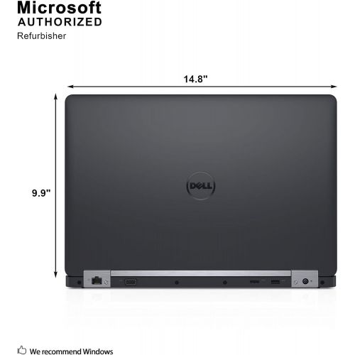  Amazon Renewed Dell Latitude E5570 15.6in Laptop, Core i5 6300U 2.4GHz, 8GB Ram, 256GB SSD, Windows 10 Pro 64bit (Renewed)