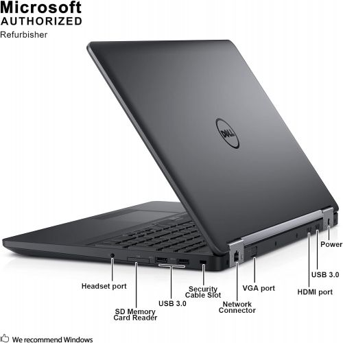  Amazon Renewed Dell Latitude E5570 15.6in Laptop, Core i5 6300U 2.4GHz, 8GB Ram, 256GB SSD, Windows 10 Pro 64bit (Renewed)