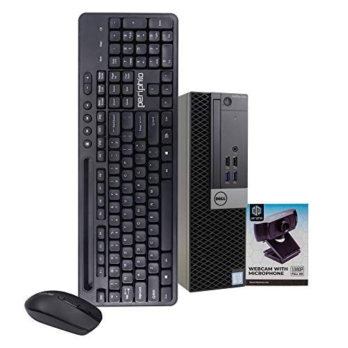  Amazon Renewed Dell OptiPlex 7040 PC Desktop Computer, Intel i5 6500, 16GB RAM, 512GB SSD, Windows 10 Pro, New 1080p Webcam, New Wireless Keyboard & Mouse, New 16GB Flash Drive, WiFi (Renewed)