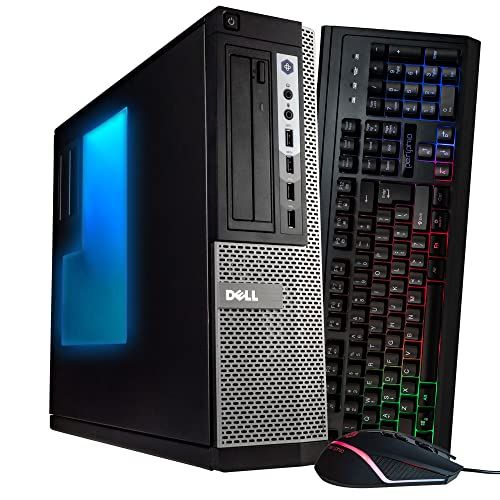  Amazon Renewed Dell OptiPlex 7010 Desktop Computer PC with RGB Lighting, Intel i5 Quad Core 3.2GHz, 8GB RAM, 500GB Solid State Drive, DVD RW, Windows 10 Home 64 BIT, WiFi (Renewed) (PC Only)